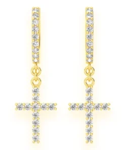 zales cross earrings