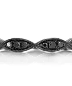 Black Diamond Ring is made of 14K Black gold