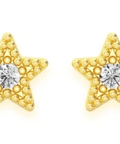 Mosaic Stud Diamond Earrings 14k