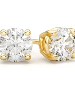 Mosaic Stud Diamond Earrings 14k