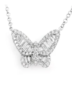Diamond Butterfly Necklace