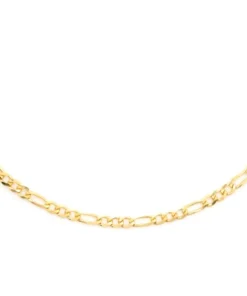 2MM Figaro Link 14k Solid Gold Chain