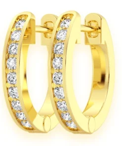 Flower Stud Diamond Earrings