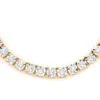 miracle set diamond tennis necklace 14k