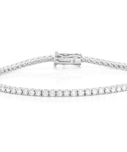 14k white gold bracelet with diamonds
