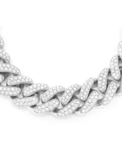 18mm miami cuban diamond necklace 14k