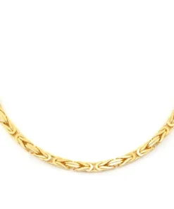 3MM Byzantine 14k Solid Gold Chain